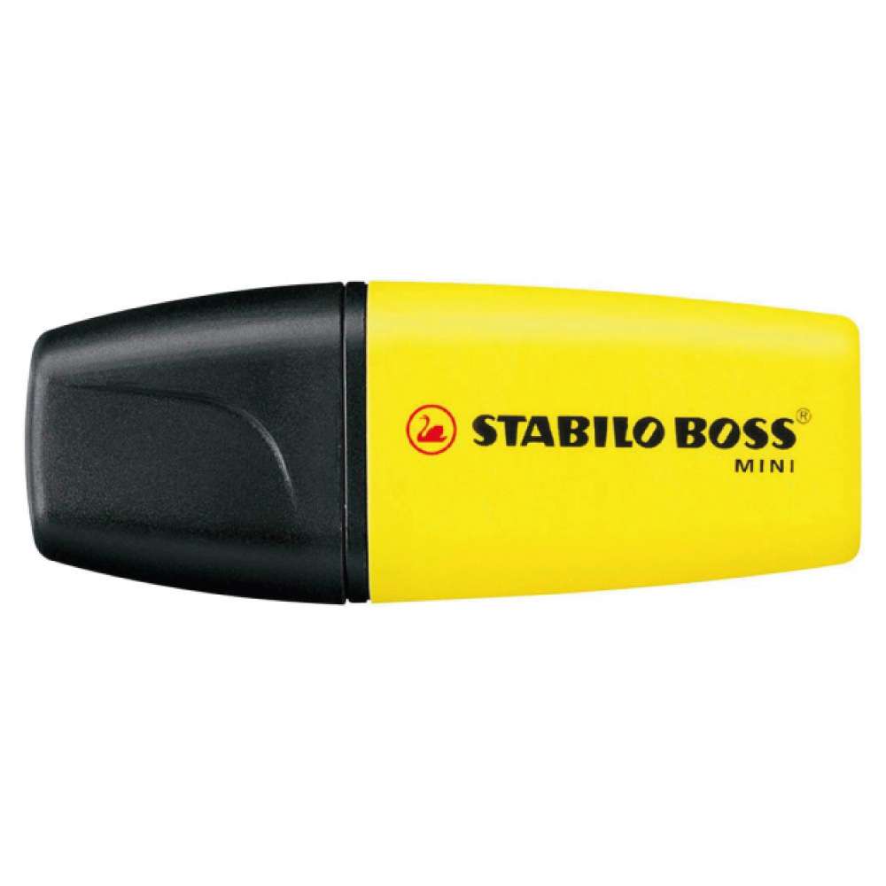 STABILO BOSS Textmarker original MINI 5er Set gelb Kappe