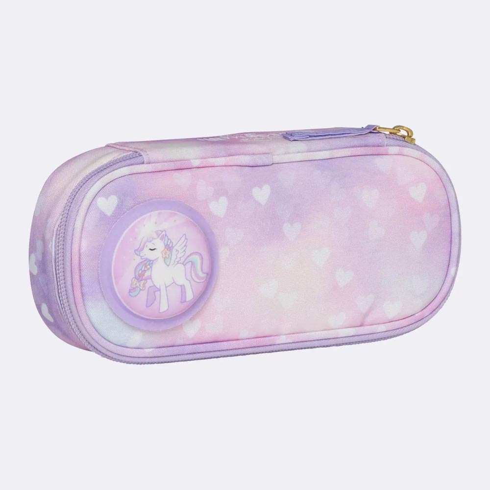 BECKMANN Schulranzen Set AIR PLUS 6 tlg - Princess Purple Schüleretui Federmäppchen