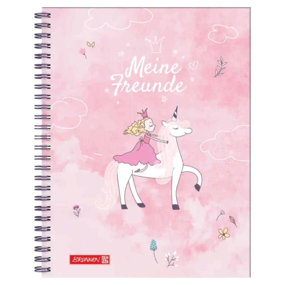BRUNNEN Freundebuch Einhorn Princess