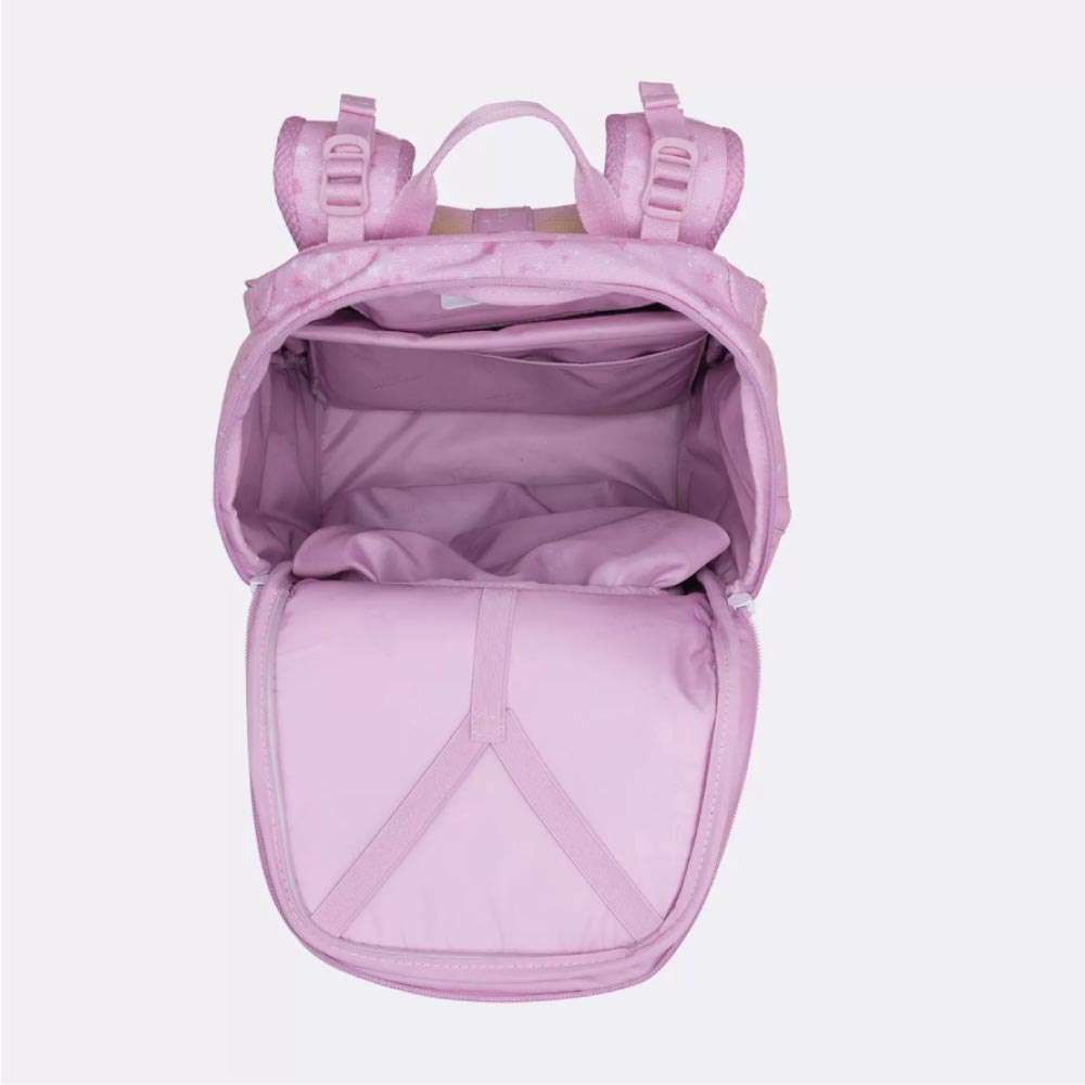 BECKMANN Schulranzen Active Air FLX 6 tlg - Rosie oberes Fach geöffnet leer